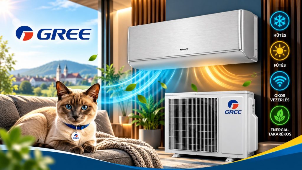 Gree Airy 3,5 kW Fűtésre optimalizált