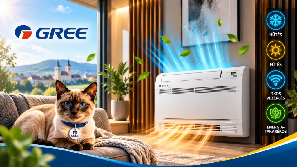 Gree konzol-parapet inverter 3,52 kW klíma szett